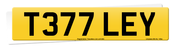 Registration number T377 LEY